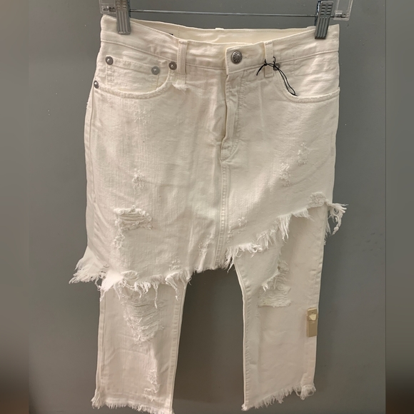 R13 skirted jeans